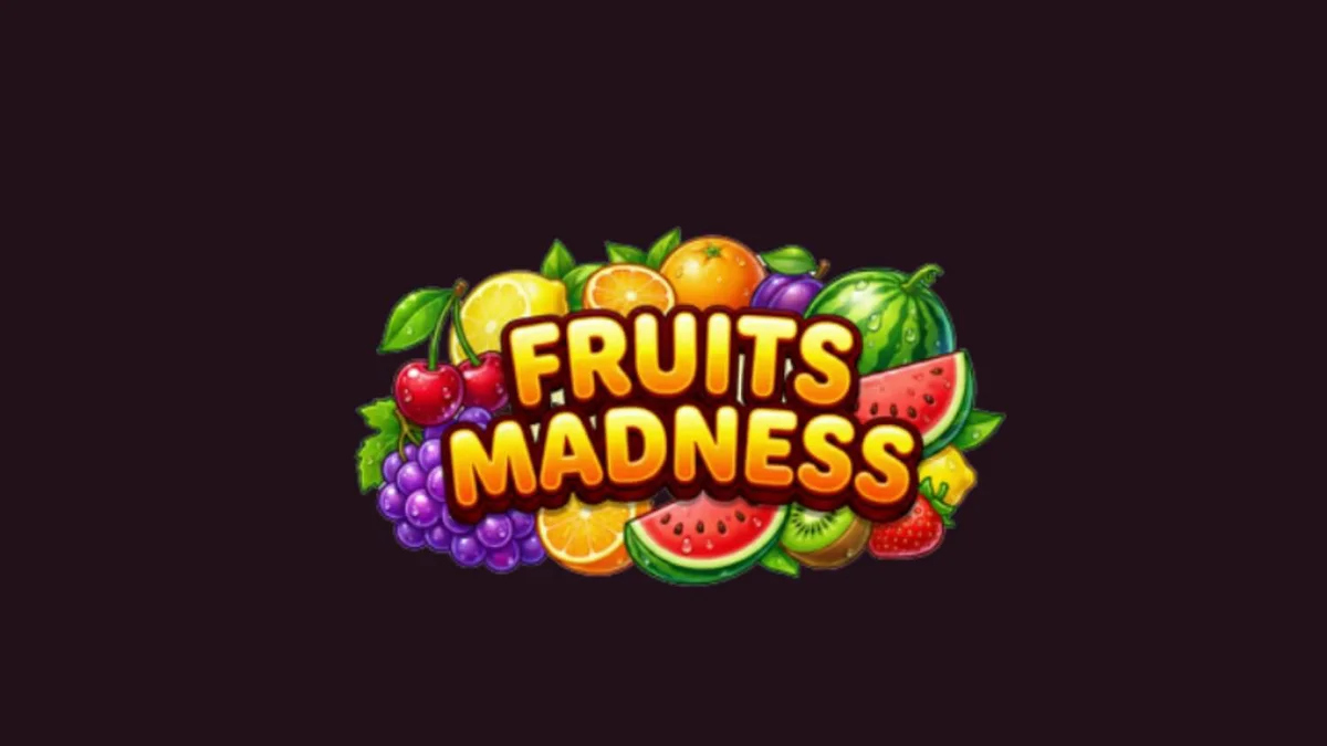 Tampilan visual slot Fruits Madness dengan simbol buah berwarna cerah